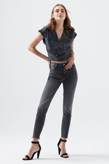 Джинсы женские LAFEI-NIER X241061R бежевые 35 Mavi