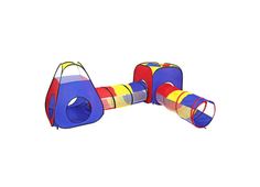 Игровая палатка Nuobi из 3-х предметов с тоннелем и манежем, Разноцветный B-PL3KI-RAZ