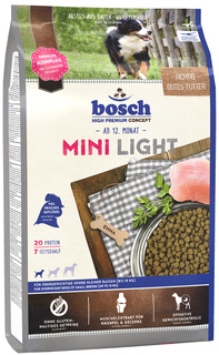 Сухой корм для собак Bosch Mini Light, домашняя птица, 2.5кг