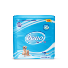 Одноразовые впитывающие пеленки DONO PET PAD 60x60, 10шт