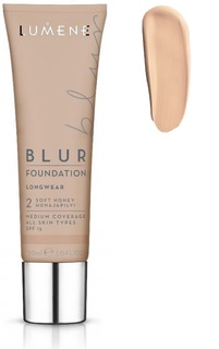 Устойчивый тональный крем Blur 16 часов SPF 15 Lumene, оттенок 2 Soft Honey, 30 мл
