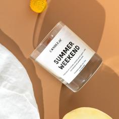 Ароматическая свеча SUMMER WEEKEND Летние выходные - с деревянным фитилем CANDLE ME
