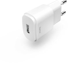 Сетевое зарядное устройство HAMA H-183262, USB, 1.2A, белый