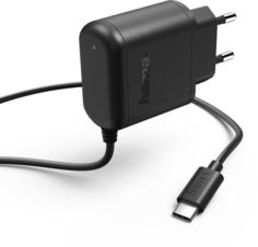 Сетевое зарядное устройство HAMA H-173617, USB type-C, 3A, черный