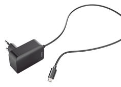 Сетевое зарядное устройство HAMA H-178349, microUSB, 2.4A, черный