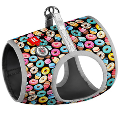 Шлейка для собак COLLAR Waudog Пончики (XS3, обхват груди 32-35см, обхват шеи 22-24см)