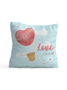 Декоративная подушка флис 35х35 см Love is in the air Sfer.Tex