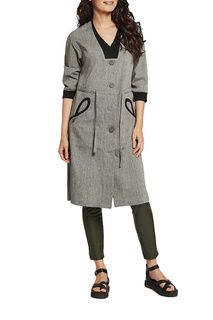 Рубашка женская D`imma 2073 серая 54