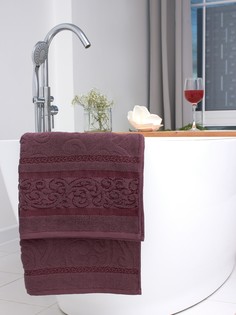 Махровое банное полотенце с велюром PARISA HOME (70х140см)