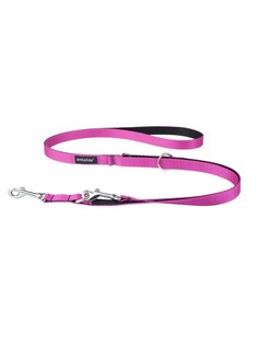 Поводок для собак регулируемый Twist 6in1 M 100-200х1.5 см, розовый Amiplay