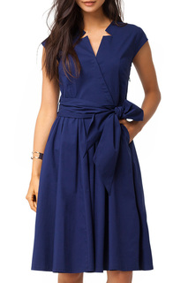 Повседневное платье женское Vilatte D22.374 синее 42