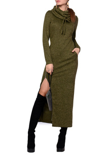 Платье-толстовка женское FRANCESCA LUCINI F14717-1 зеленое 44