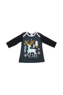 Лонгслив ЁМАЁ Темно-зеленый, черный р.86 ЕМАЕ