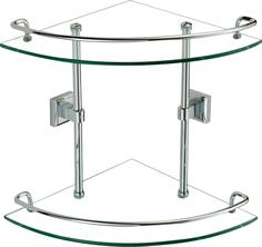 Полка угловая двойная стеклянная Savol S-095322