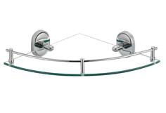 Полка угловая одинарная стеклянная Savol S-007073