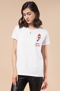 Футболка женская Vilatte D49.715 белая 42