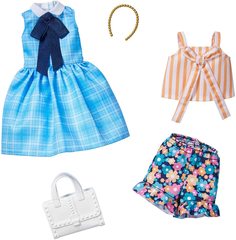 Одежда для куклы Barbie Blue Plaid Dress