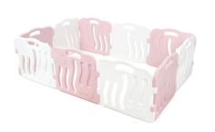 Большой детский манеж Ifam SHELL, розовый, белый