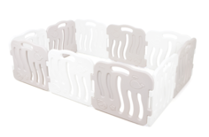 Большой детский манеж Ifam SHELL, белый, бежевый