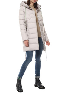 Пуховик-пальто женский СНЕЖНАЯ КОРОЛЕВА 247563000 бежевый 42