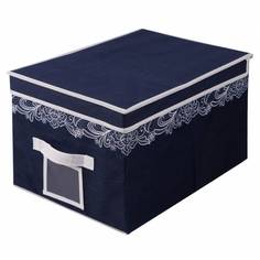 Короб для хранения "Кружево", Д500 Ш400 В250, индиговый, UC-95 Handy Home