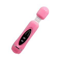 Вибростимулятор Baile массажер с 12 режимами и 3 насадками розовый Magic Massager