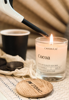 Свеча ароматическая CANDLE ME Какао с хлопковым фитилем