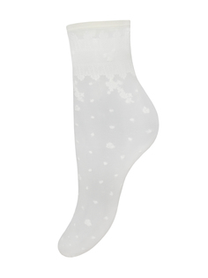 Капроновые носки женские Trasparenze Dubai (c) UNI seta T (молочные с рисунком)