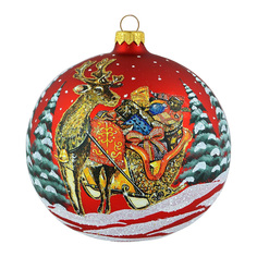 Шар на ель Mister Christmas Зимняя сказка VT-28-100 10 см 1 шт.