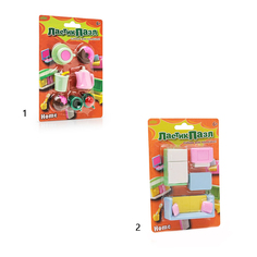 Набор ластиков-пазлов Бумбарам "Домашний уют"в ассортименте