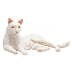 Фигурка Mojo (Animal Planet) Кошка, цвет: белый (лежит) (S) 387368