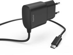 Сетевое зарядное устройство HAMA H-183242, USB type-C, 2.4A, черный