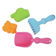 Набор для песочницы Maxitoys Лопатка, грабельки и 2 формочки