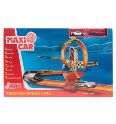 Игровой набор Maxi Car Super Track Twisted Speed Line, 1 петля 360 градусов Zhorya