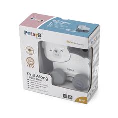 Каталка на веревочке Белый медведь Viga