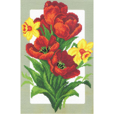 Канва с рисунком Матренин посад Майский букет, 28*37 см 505