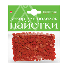 Декор для поделок Пайетки цветные, однотонные №17 , 6 мм Альт 2-414/01