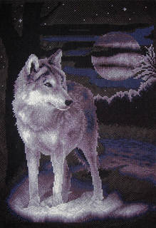 Набор для вышивания PANNA "Белый волк" Gamma