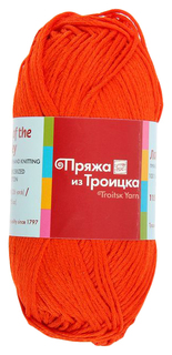 Пряжа из Троицка "Ландыш", цвет: 1440 алый, 115 м, 50 грамм (10 мотков) ( 10) Троицкая камвольная фабрика