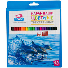 Карандаши цветные "Животный мир", 24 цвета Art Space