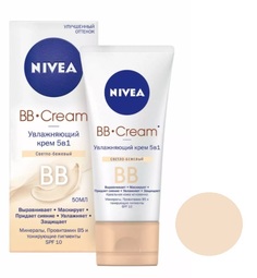 BB крем NIVEA Увлажняющий 5в1 Светло-бежевый 50 мл