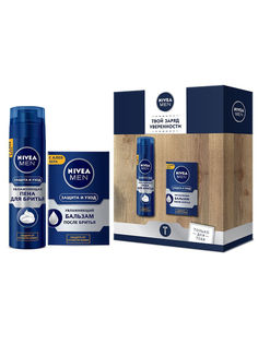 Набор Nivea "Защита и уход" пена для бритья 200мл+Увлажняющий бальзам после бритья, 100мл