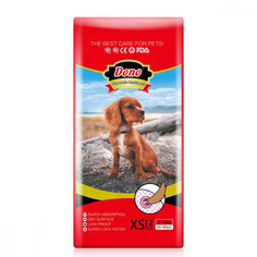 Подгузники для животных DONO NEW STYLE PET DIAPER одноразовые впитывающие размер XS, 12 шт