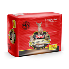 Подгузники для животных DONO PET DIAPER одноразовые впитывающие размер Mini, 22шт