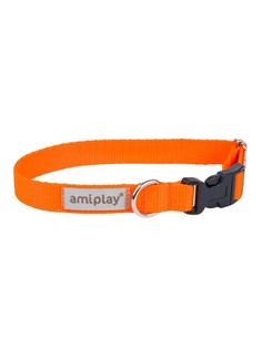 Ошейник для собак регулируемый AmiPlay Samba S, 20-35/1.5 см, оранжевый