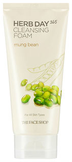 Пенка для умывания The Face Shop HERB DAY 365 Foaming Cleanser Mung Bean 170 мл