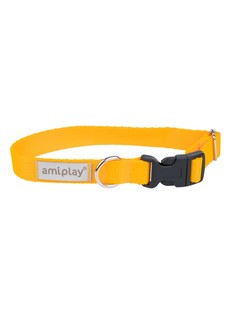 Ошейник для собак регулируемый AmiPlay Samba L 35-50/2,5 см, желтый