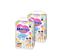 Подгузники-трусики Merries XL (12-22 кг), 76 шт.