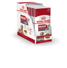 Влажный корм для собак ROYAL CANIN Medium Ageing 10+, для пожилых, мясо, 10шт по 140г