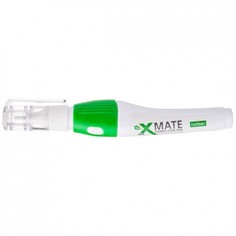 Ручка-корректор Hatber X-Mate металлич наконечник колпачок, клип и резиновый грип 7мл
